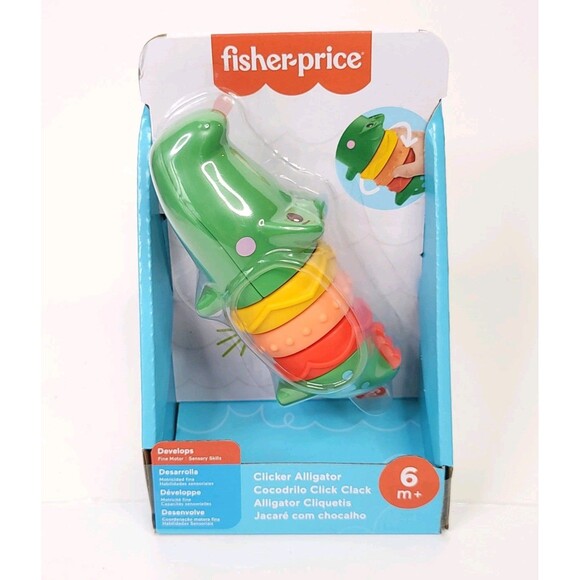 Fisher-Price Clicker Alligator New In Box - Picture 3 of 4